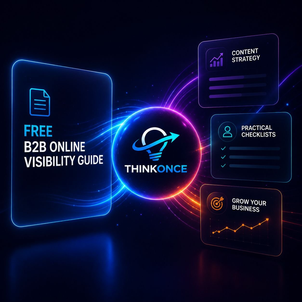 Free B2B Online Visibility Guide from ThinkOnce