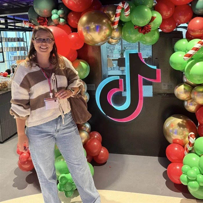 Elle at the TikTok offices